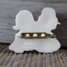 Load image into Gallery viewer, Vintage Pilgrim Couple Boy Girl Pin Brooch Thanksgiving Plastic Holiday Hong Kong
