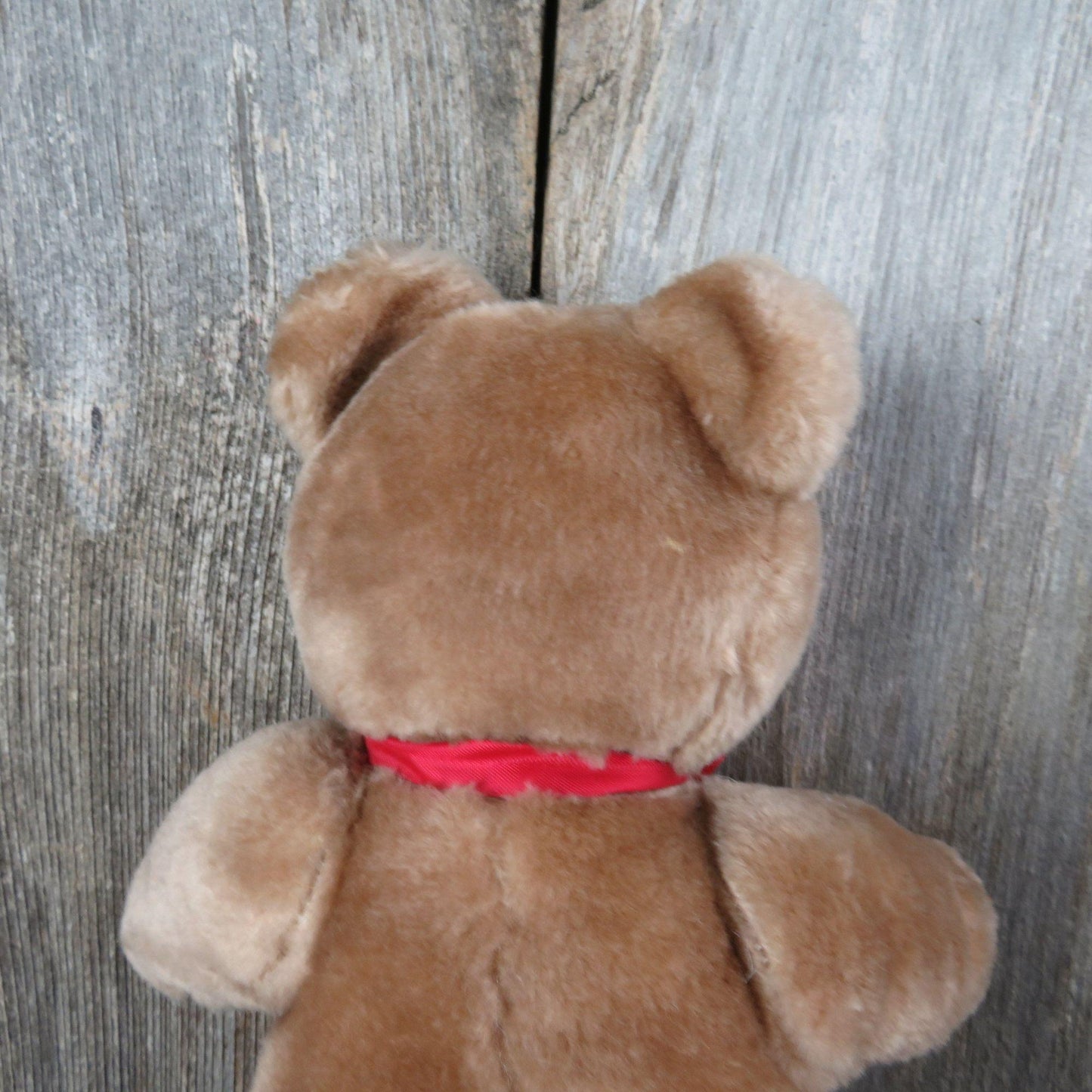 Vintage Teddy Bear Plush Charm Co Brown Jointed Tan Flocked Nose Stuffed Animal