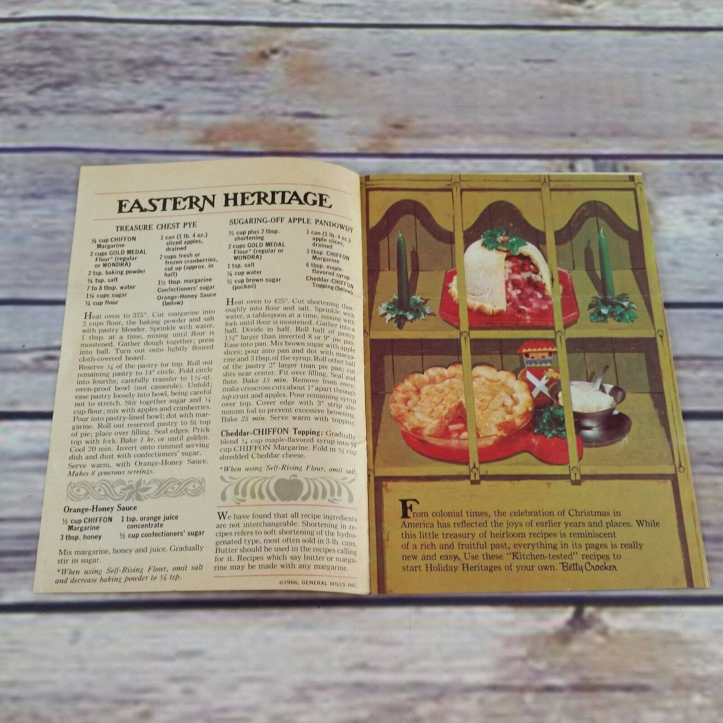 Vintage Holiday Recipes Cookbook Pamphlet Booklet Betty Crocker Holiday Heritage 1960s