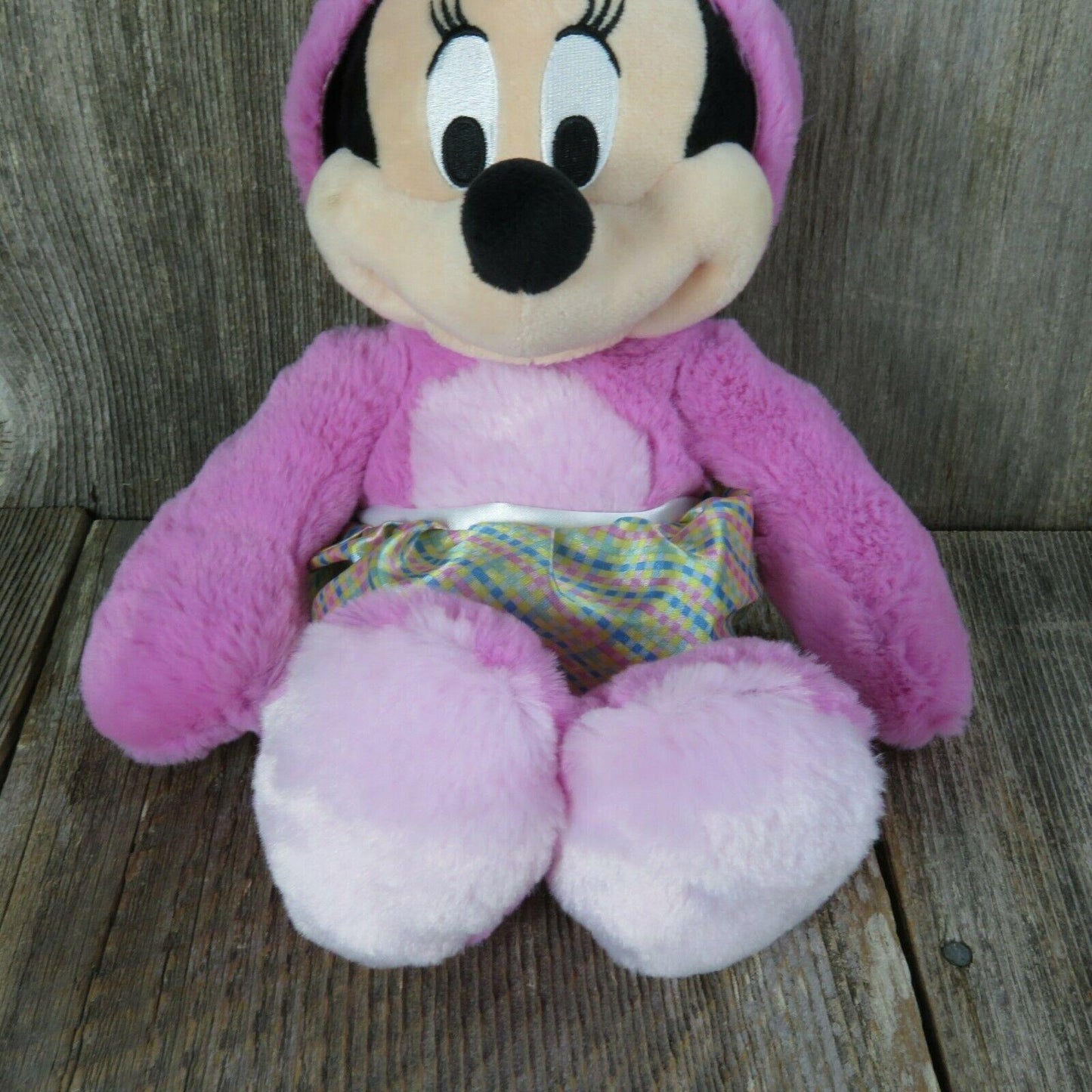 Minnie Mouse Easter Bunny Suit Plush Disney Pink Skirt Rabbit Stuffed Animal