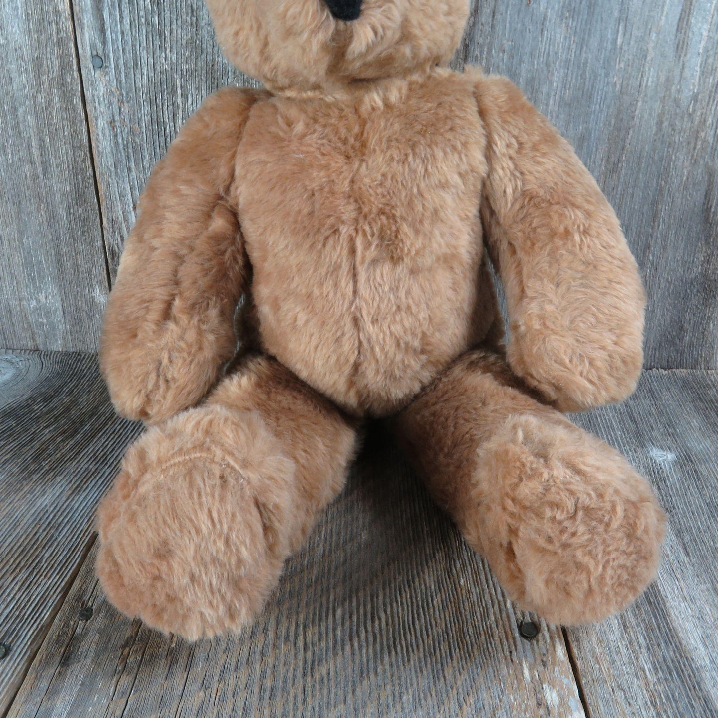 Vintage Brown Large Teddy Bear Plush North American Bear Company 1979 Stuffed Animal Made in USA