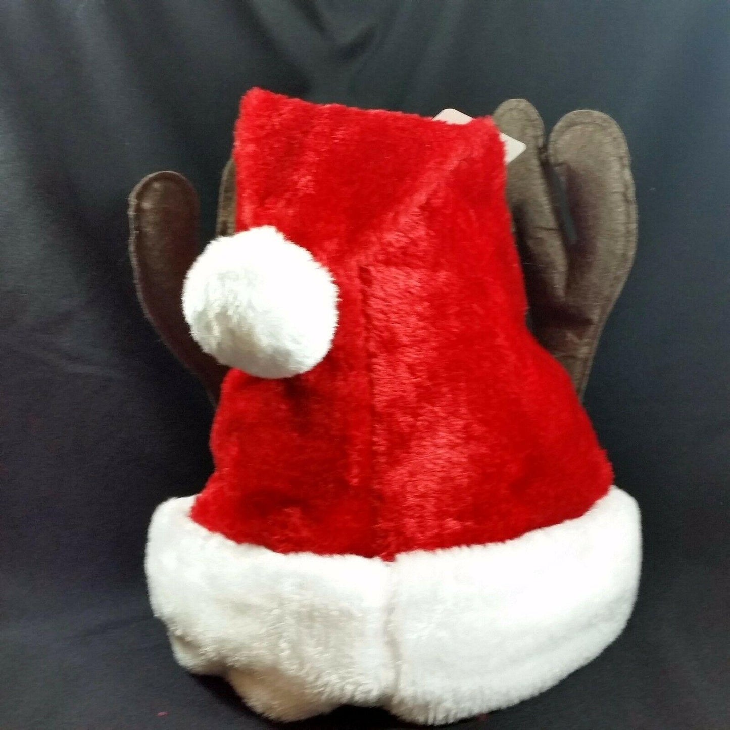 Santa Claus Hat Reindeer Antlers Christmas Stocking Bells Red White New USA Ship