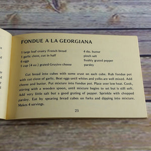 Vintage Cook Book The Fondue Cookbook Nitty Gritty 1968 Concord California Paperback Fondue Recipes