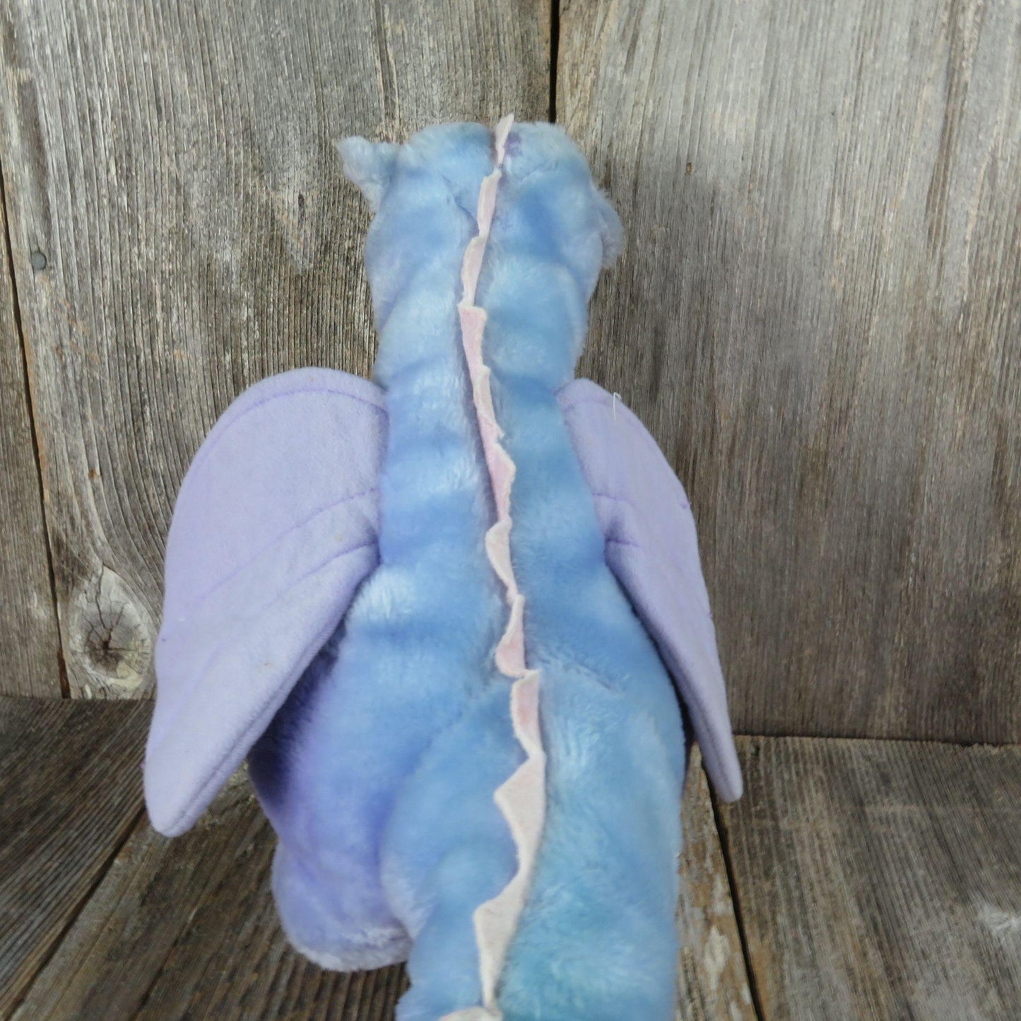 Vintage Dragon Plush Purple Dakin Pink Blue Stuffed Animal 1983 Toy Doll