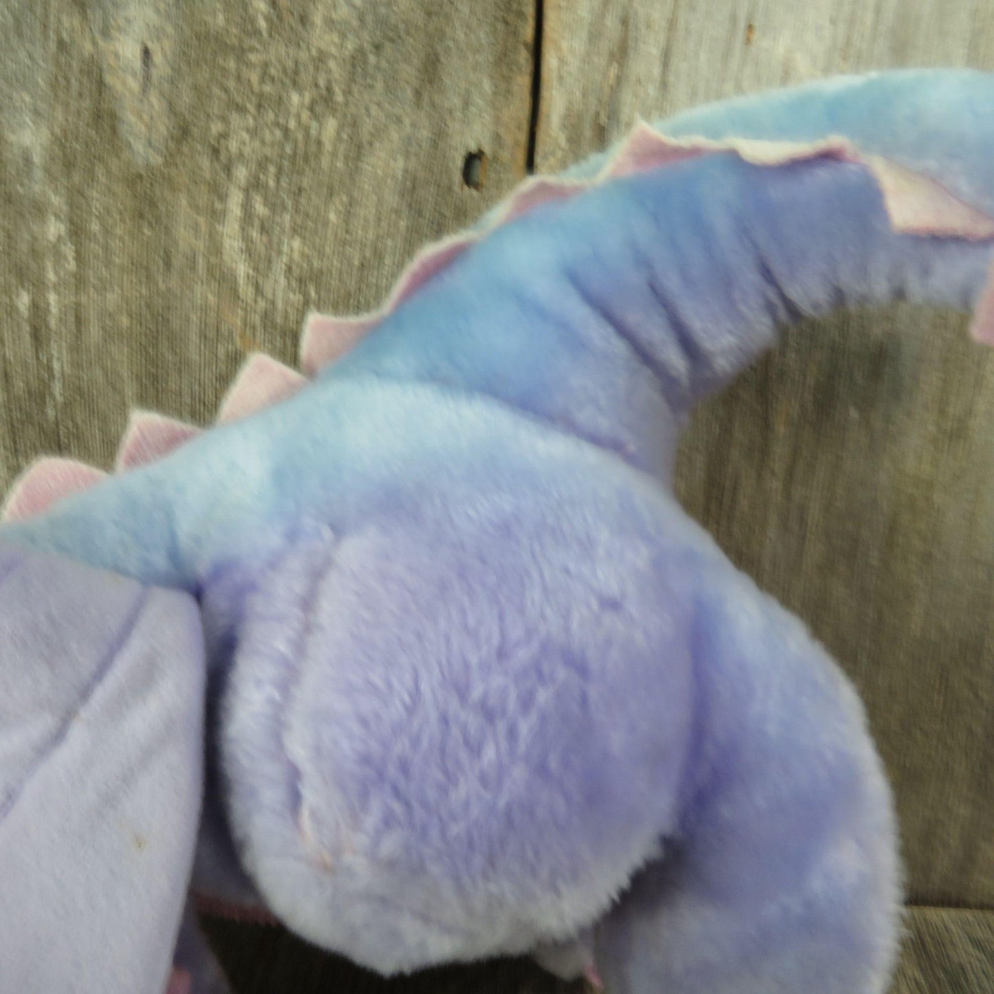 Vintage Dragon Plush Purple Dakin Pink Blue Stuffed Animal 1983 Toy Doll