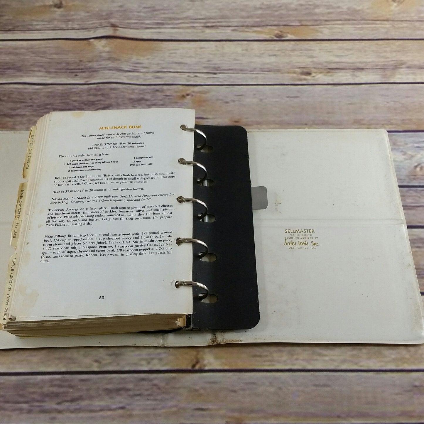Vintage Cookbook Occident King Midas Collectors Cake Book Recipes 5 Ring Binder 1960s 1970s Hardcover