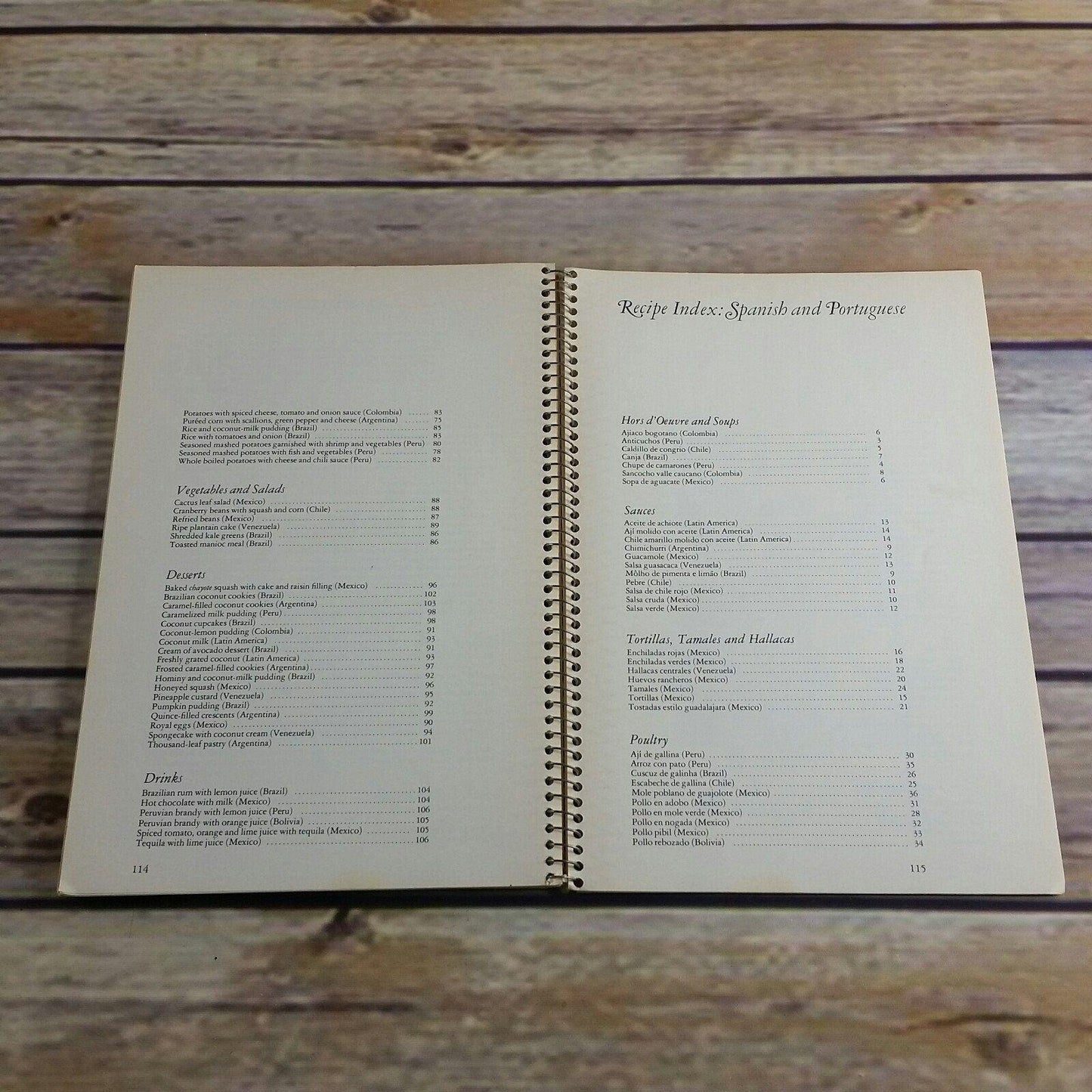Vtg Latin American Cookbook Recipes Latin America Cooking  Life Books Foods of the World 1968 Spiral Bound Latin Food Recipes