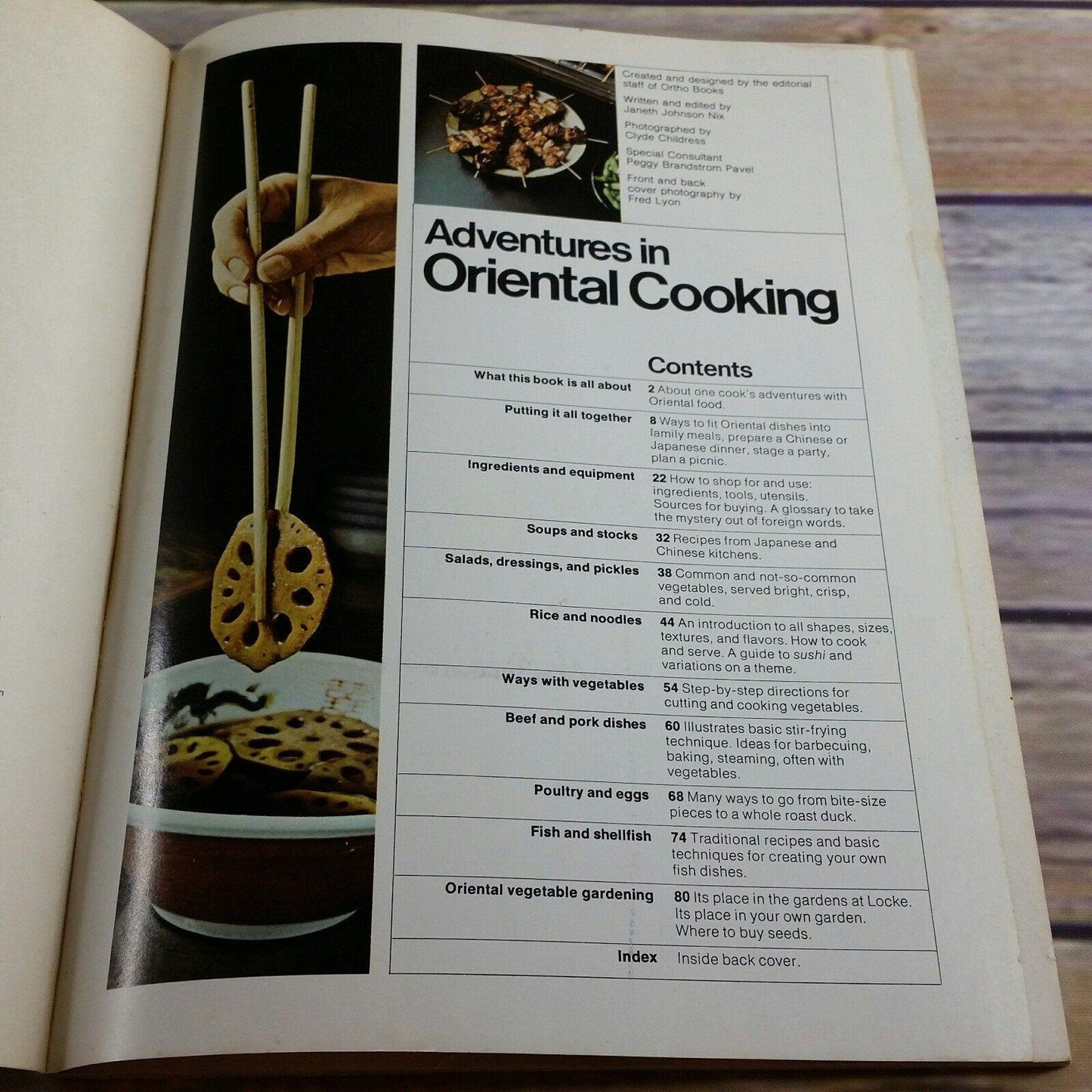 Vintage Cookbook Oriental Cooking Chinese Japanese Recipes Food 1976 Ortho Books Chevron Chemical