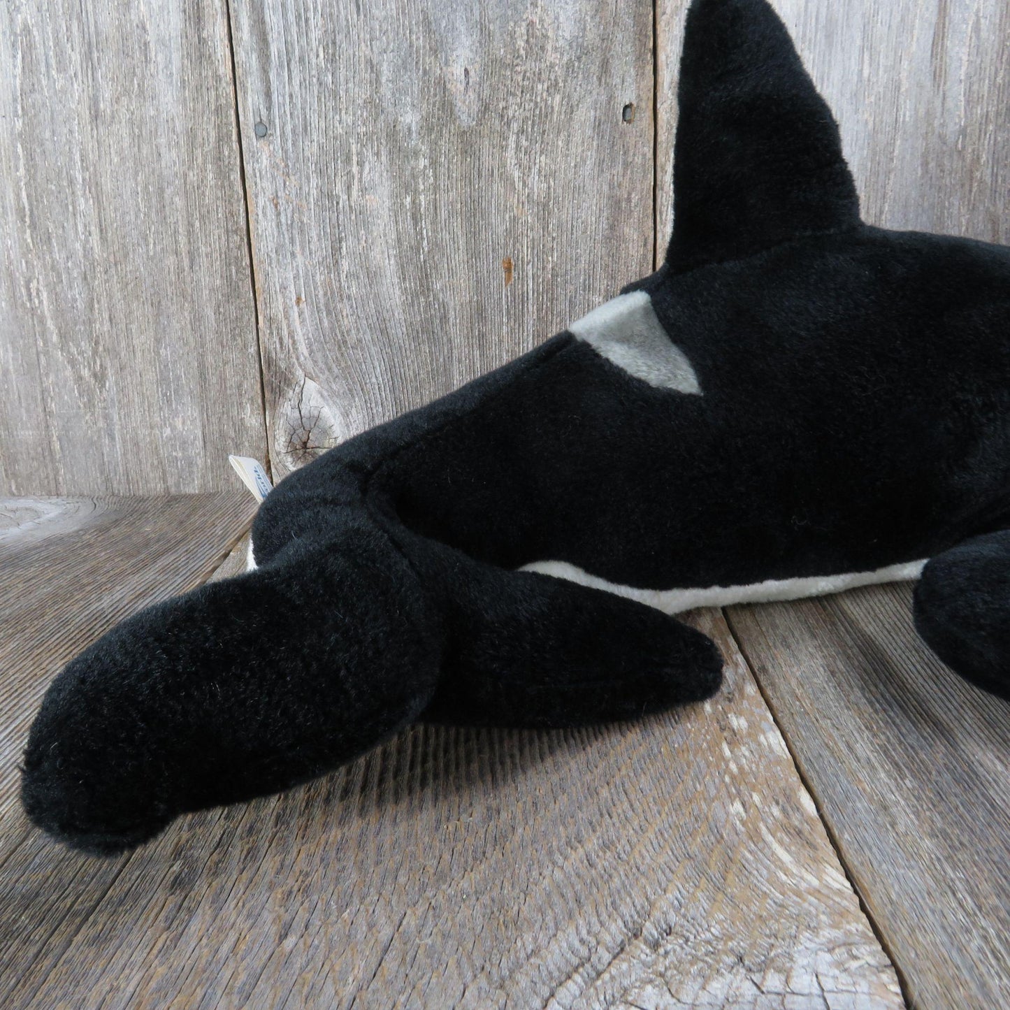 Vintage Killer Whale Plush Shamu Orca Black and White Sea World Stuffed Animal Bush Gardens