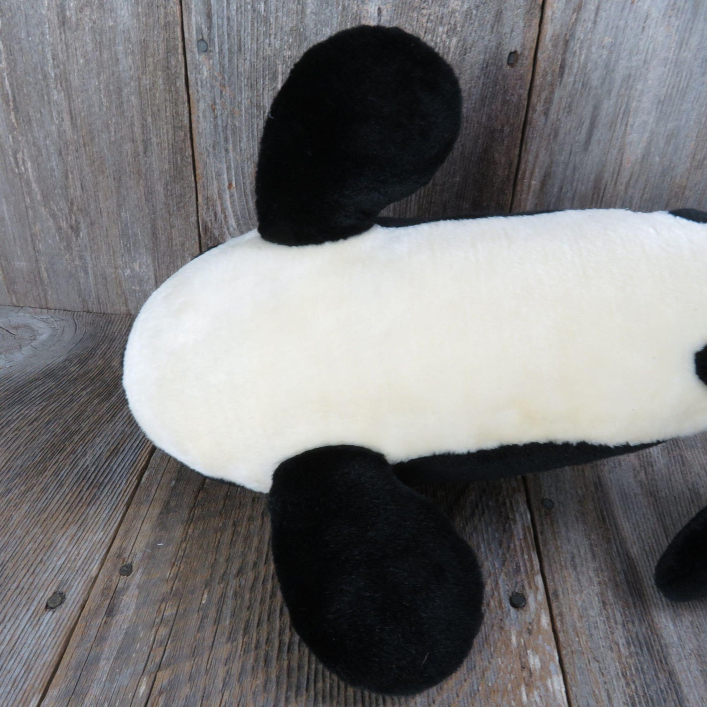 Vintage Killer Whale Plush Shamu Orca Black and White Sea World Stuffed Animal Bush Gardens