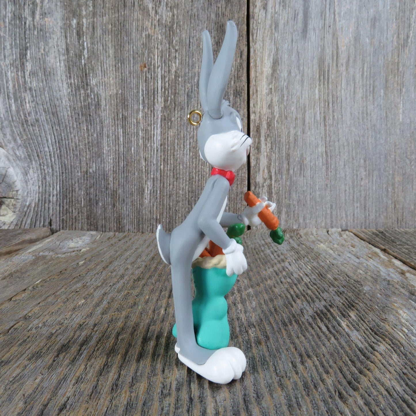 Vintage Bugs Bunny Hallmark Ornament Christmas Looney Tunes Toy Sack Carrots 1993