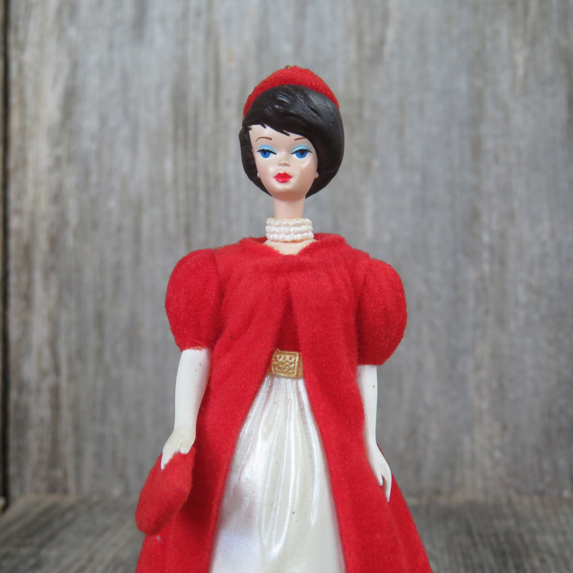 Vintage Barbie Ornament Silken Flame Hallmark Brunette Short Hair Red – At Grandma's Table Vintage Barbie Ornament Silken Flame Hallmark Brunette Short Hair Red – At Grandma's Table