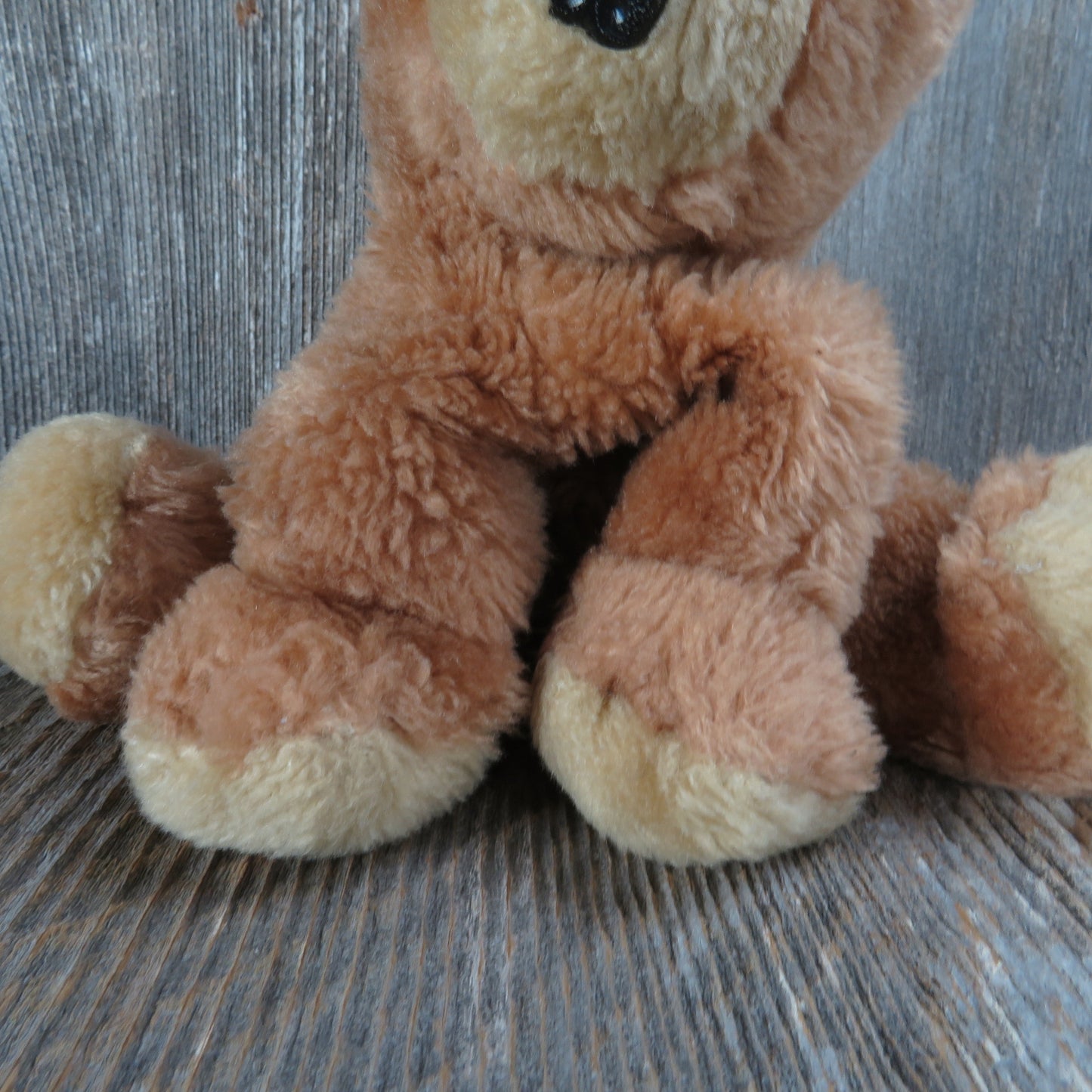 Vintage Teddy Bear Plush Dakin Baby Bearfoot 1976 Plush Stuffed Animal Nut Filled Bear Foot