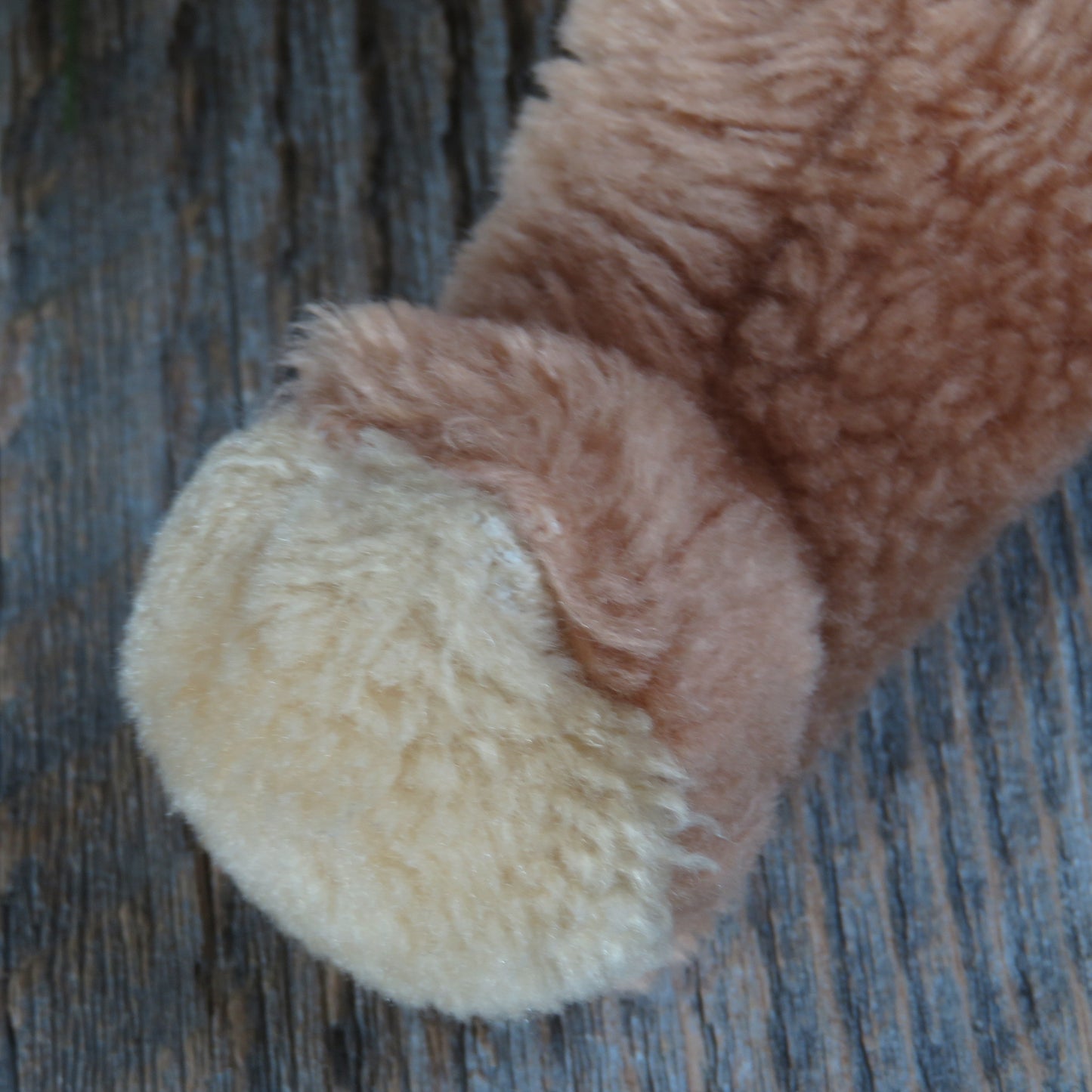 Vintage Teddy Bear Plush Dakin Baby Bearfoot 1976 Plush Stuffed Animal Nut Filled Bear Foot