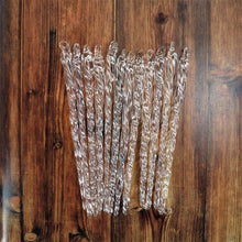 Load image into Gallery viewer, Vintage Glass Icicle Ornaments Spun Twisted 12 Pieces Iridescent 5 inch Kurt Adler Ice Snow Vtg Christmas Decoration