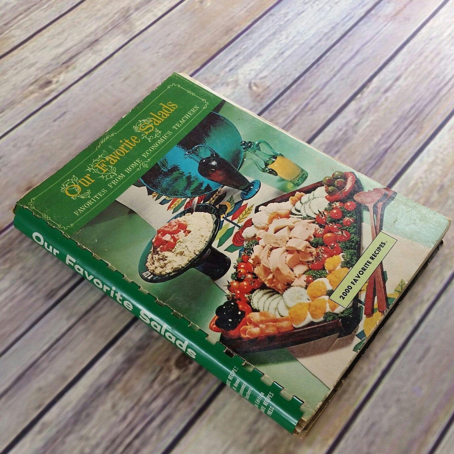 Vintage Salads Cookbook Favorite Recipes of American Home Economics Teachers 1968 Spiral Bound 2000 Favorite Salad Recipes