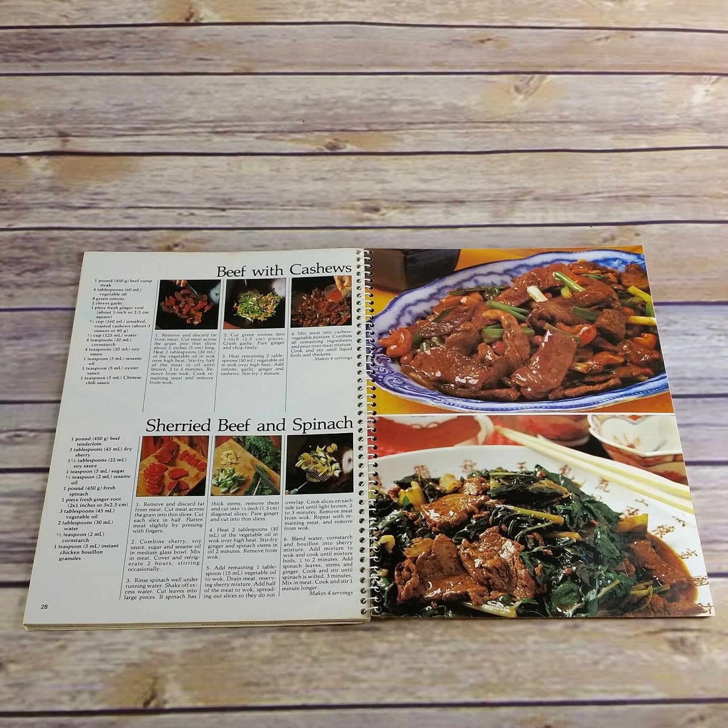 Vintage Cookbook Chinese Cooking Class Consumer Guide 1980 Spiral Bound Paperback