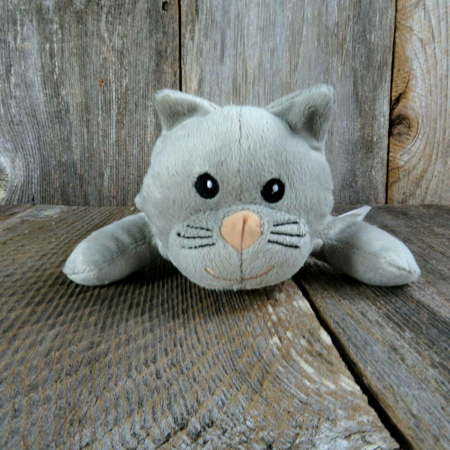 Gray Kitty Cat Plush Kitten Stuffed Animal Toy 9" Melissa & Doug Sewn Eyes