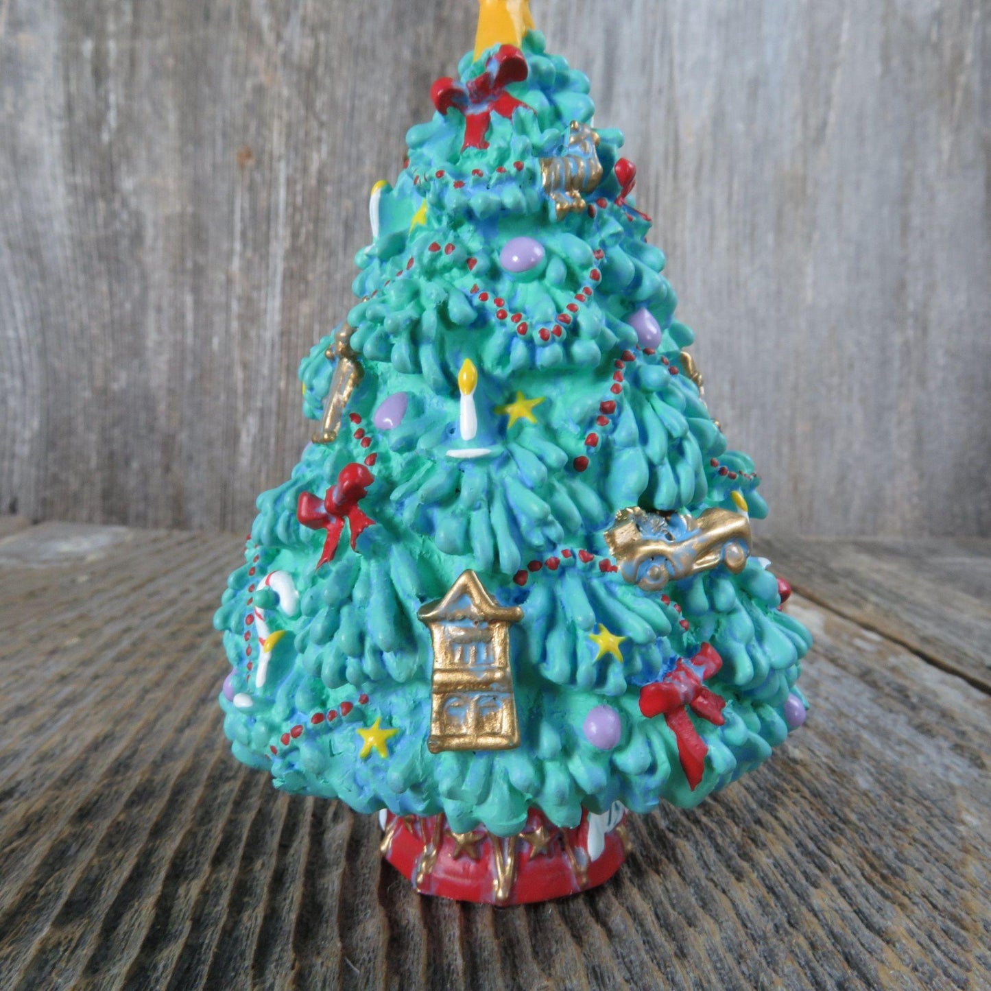 Vintage Christmas Tree Ornament Trimmed With Memories Hallmark 1993 Blue