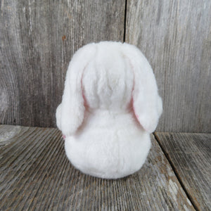 Vintage Bunny Baby Doll Plush African American Anne Geddes Rabbit Suit Stuffed Animal White Pink 1997