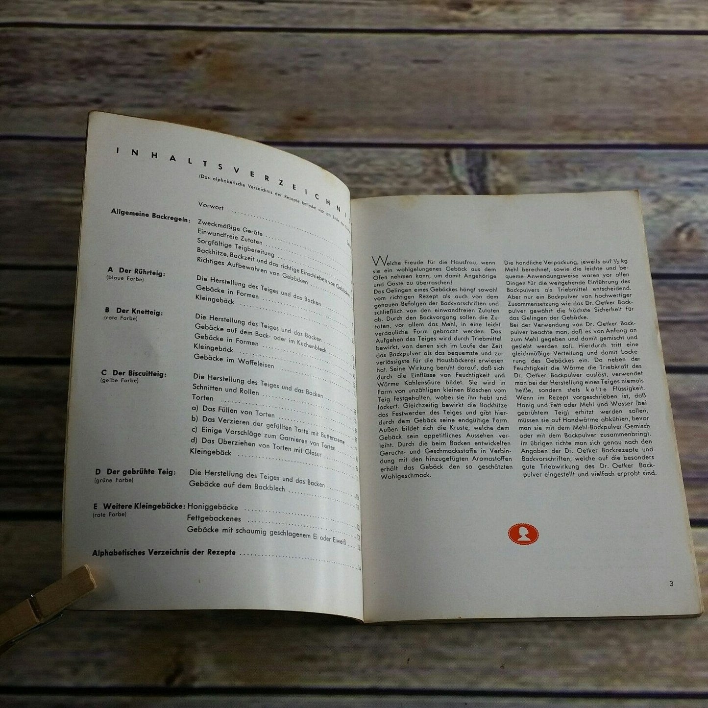 Vintage Cookbook Dr Oetker Backbuch Backen Macht Freude German Language