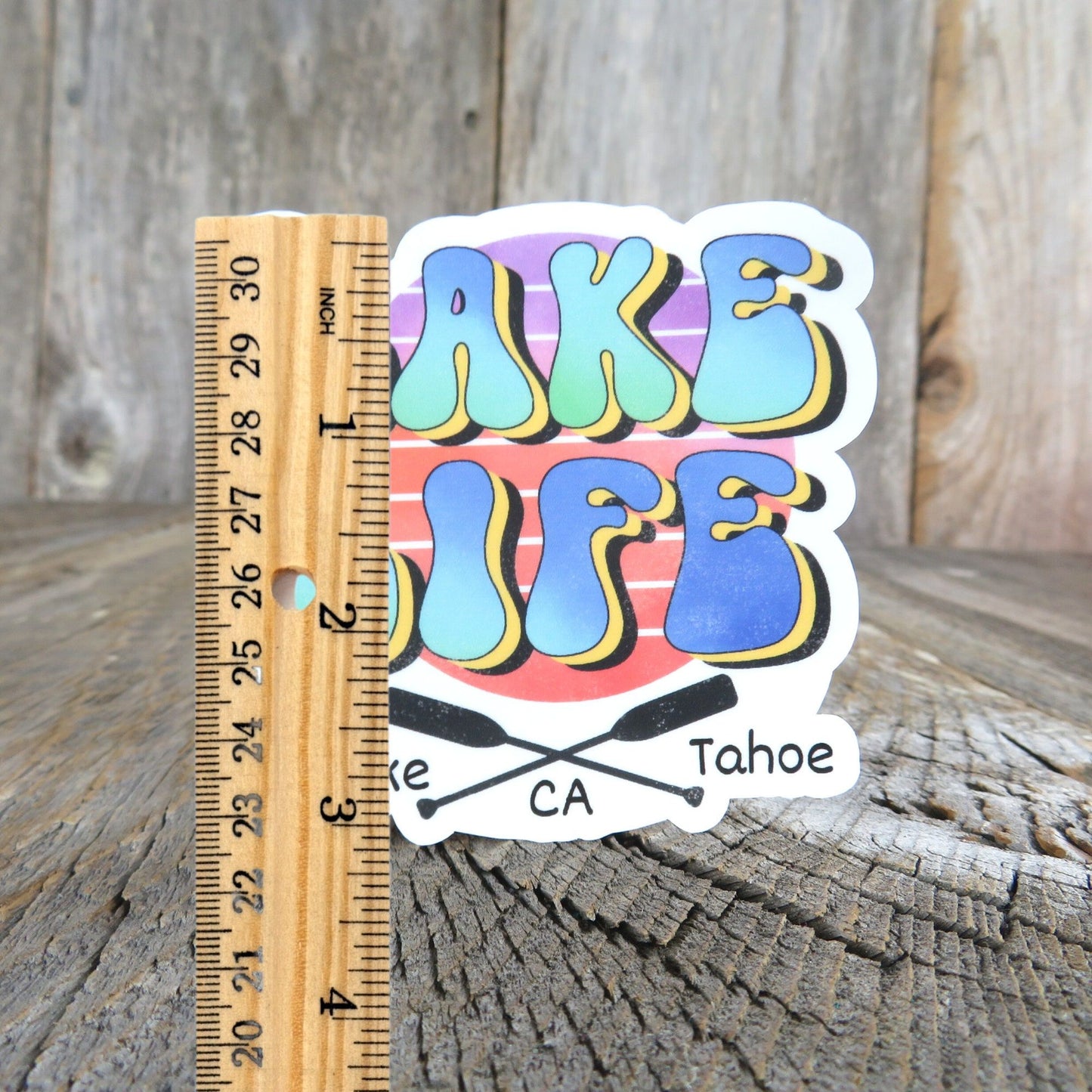 Lake Life Lake Tahoe California Sticker Waterproof Camping Outdoors Souvenir