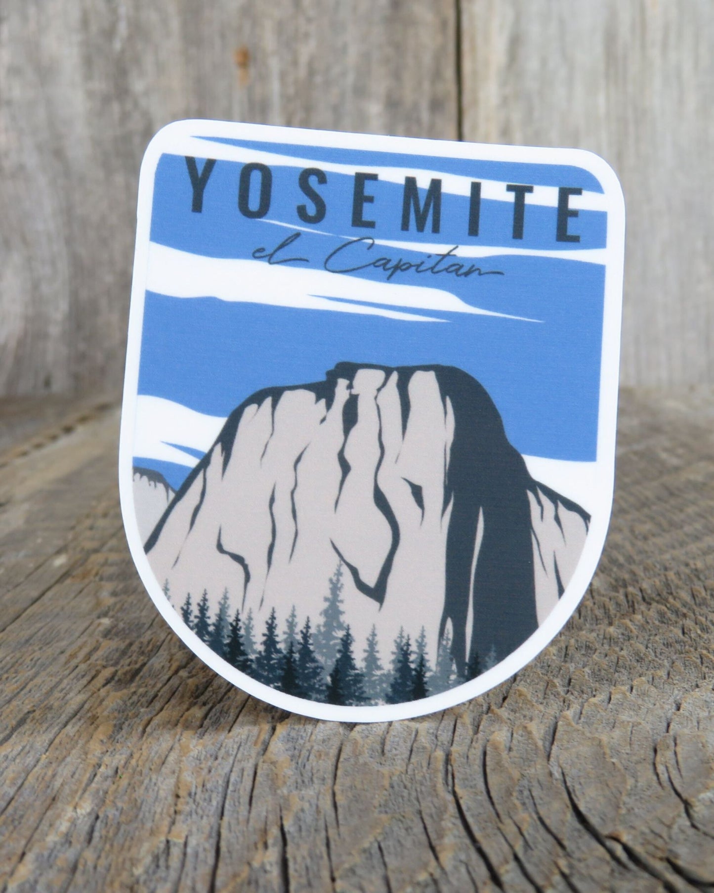 Yosemite National Park Sticker California El Capitan Mountain Color Waterproof Travel Souvenir Water Bottle Laptop