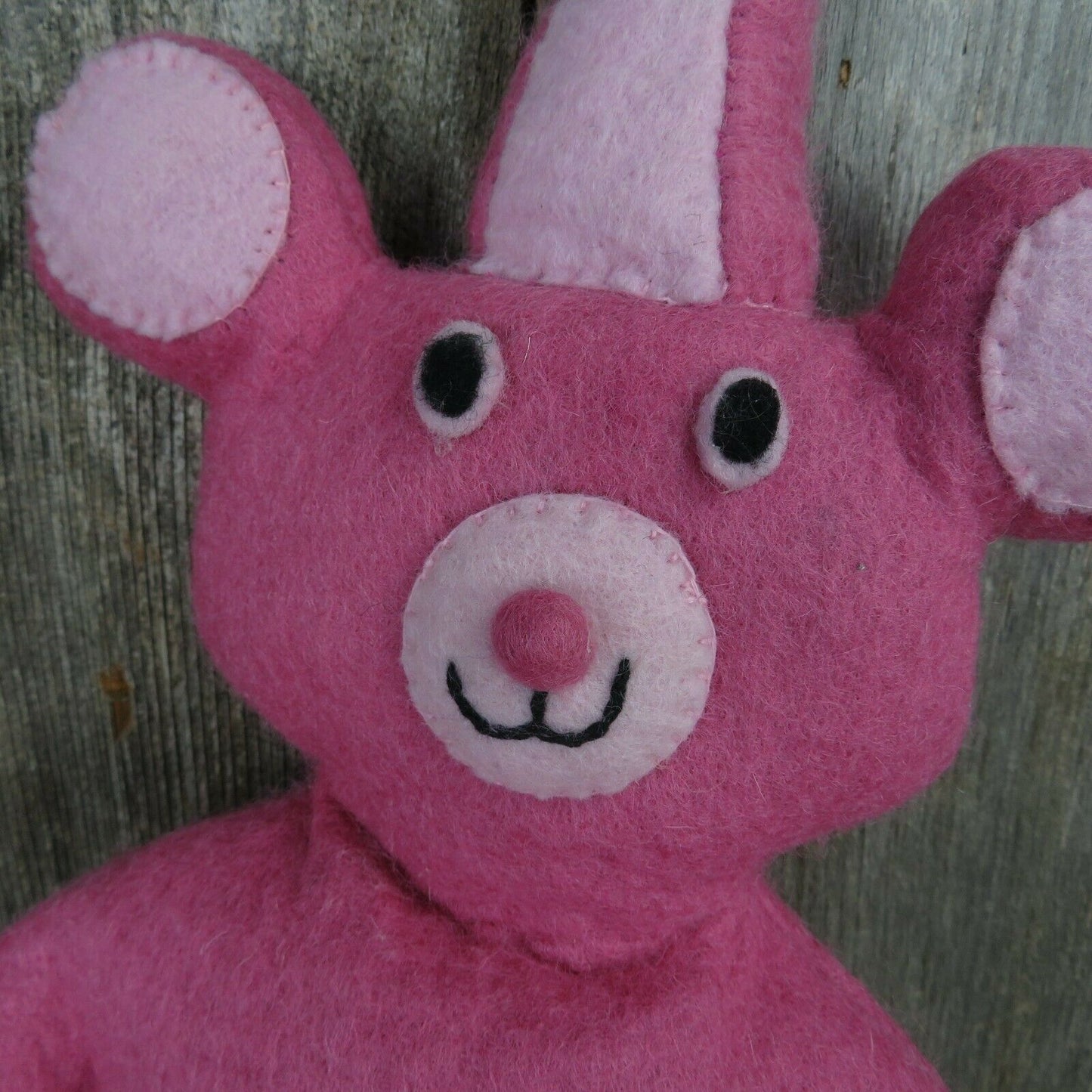 Pink Wool Bear Plush Party Hat Felt Clown Stuffed Animal En Gry & Sif