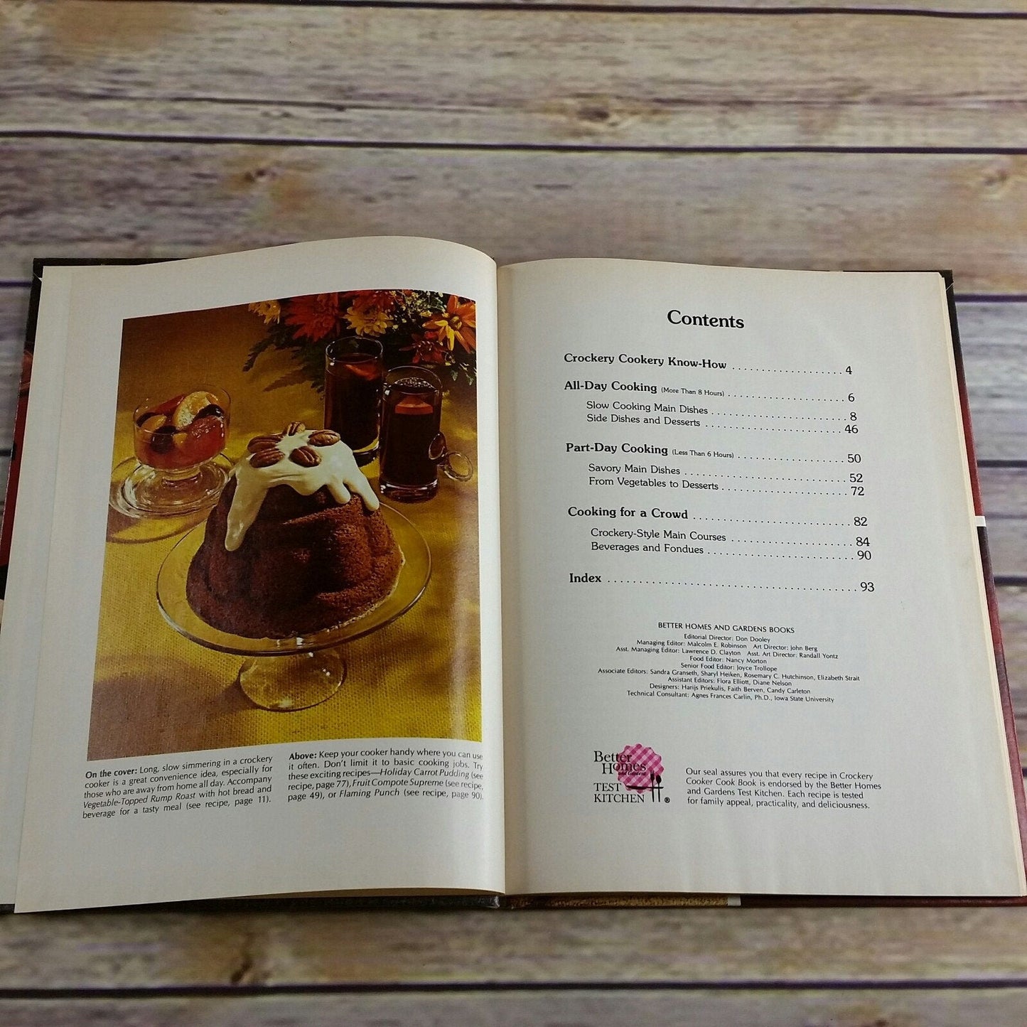 Vintage Cookbook Crockery Cooker Cook Book Recipes Better Homes and Gardens 1976 Hardcover Book Slow Cooker