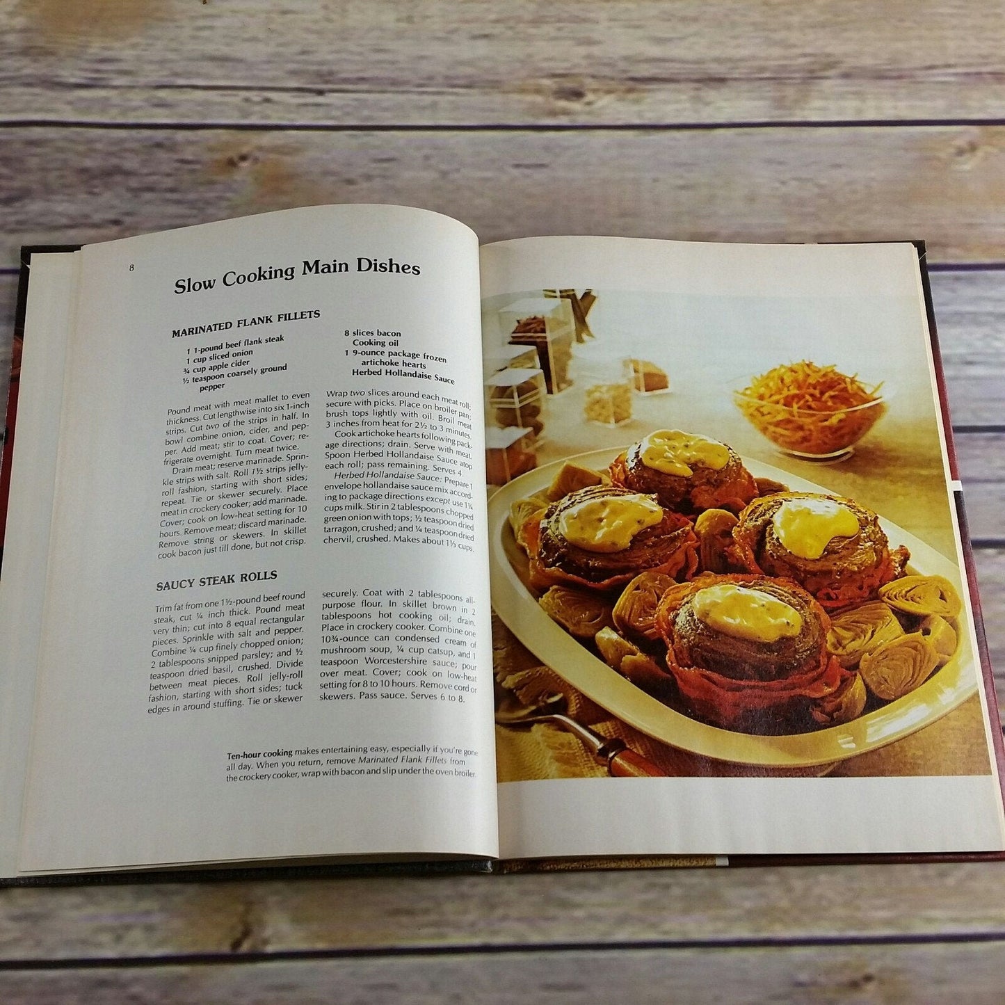 Vintage Cookbook Crockery Cooker Cook Book Recipes Better Homes and Gardens 1976 Hardcover Book Slow Cooker