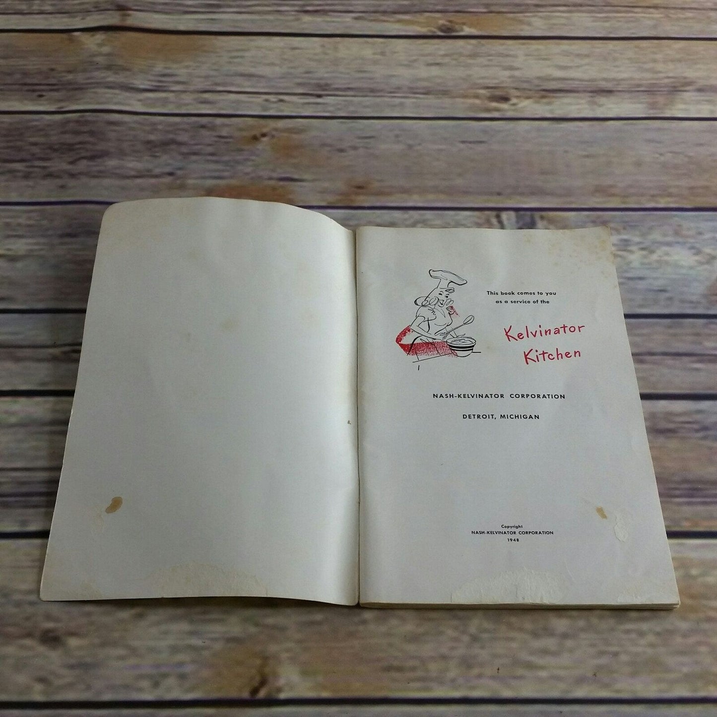 Vintage Cookbook Kelvinator Electric Range Recipes Care Use Manual Booklet 1940s Paperback Booklet Detroit Michigan