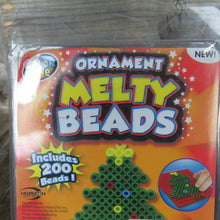 Load image into Gallery viewer, Christmas Melty Beads Ornament Kit Set Santa Tree 200 Beads Each Ages 5+