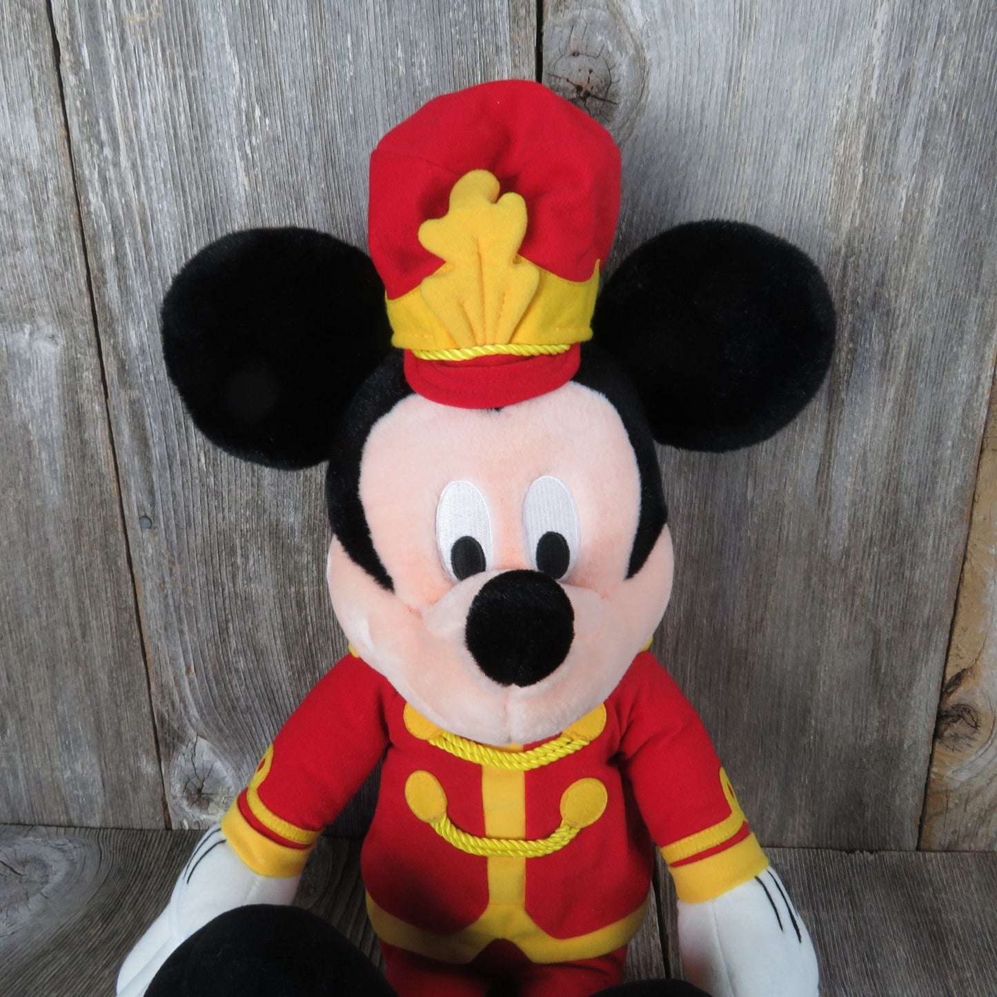 Mickey Mouse Drum Major Plush Disney Macy's Parade Singing Marching Band Uniform Leader Large Stuffed Animal