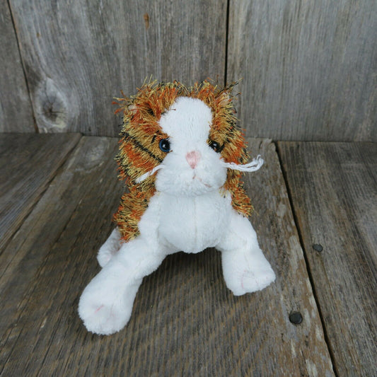 Ganz Webkinz Striped Cat Plush BLUE and GREEN EYES Calico Stuffed Animal