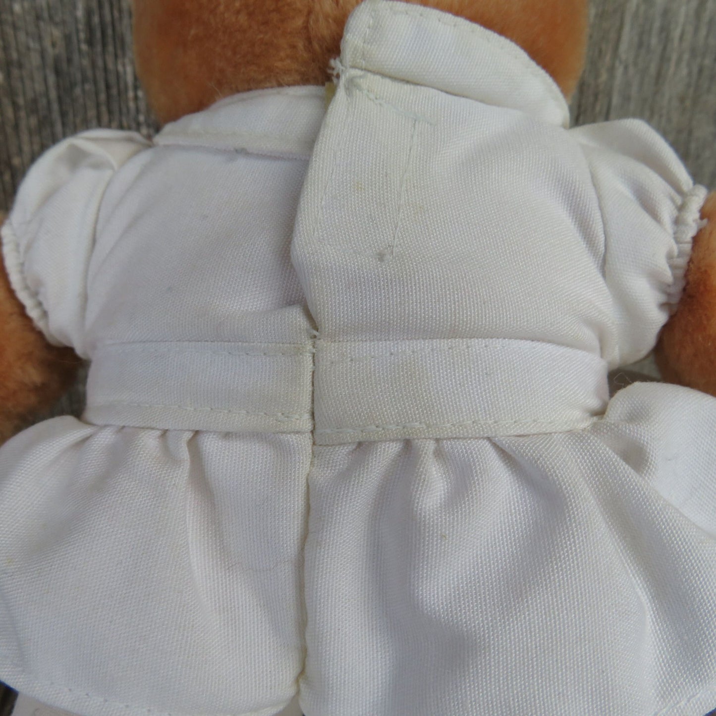 Vintage Nurse Bear Plush White Uniform Dakin Stuffed Animal 1985