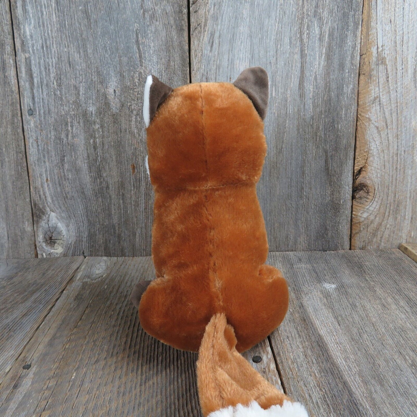 Red Fox Dog Plush Brown White Kellytoy Silky Shiny Fur Stuffed Animal 2018