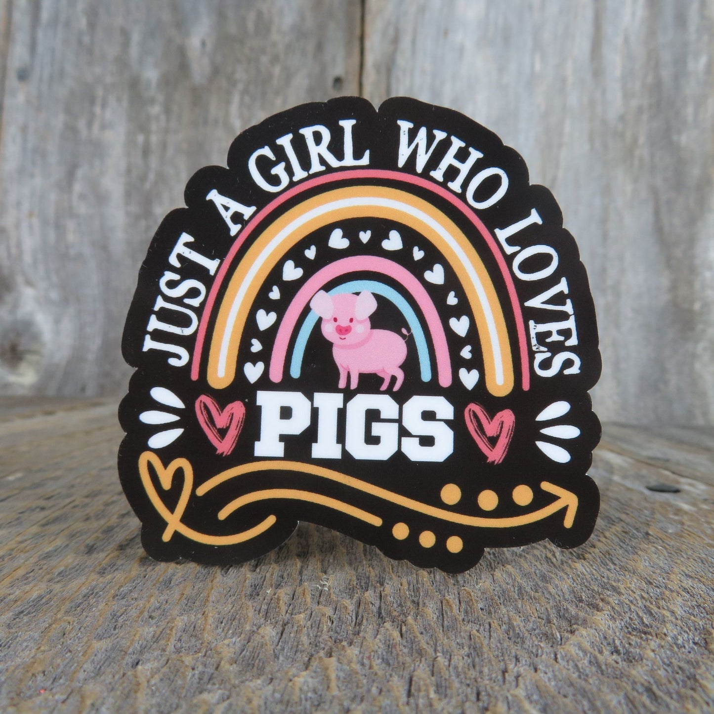 Just a Girl Who Loves Pigs Sticker Pig Mom Farmer Agriculture