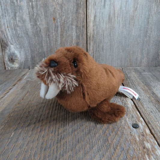 Walrus Plush Beanie Brown Beanbag Aurora Stuffed Animal 2017