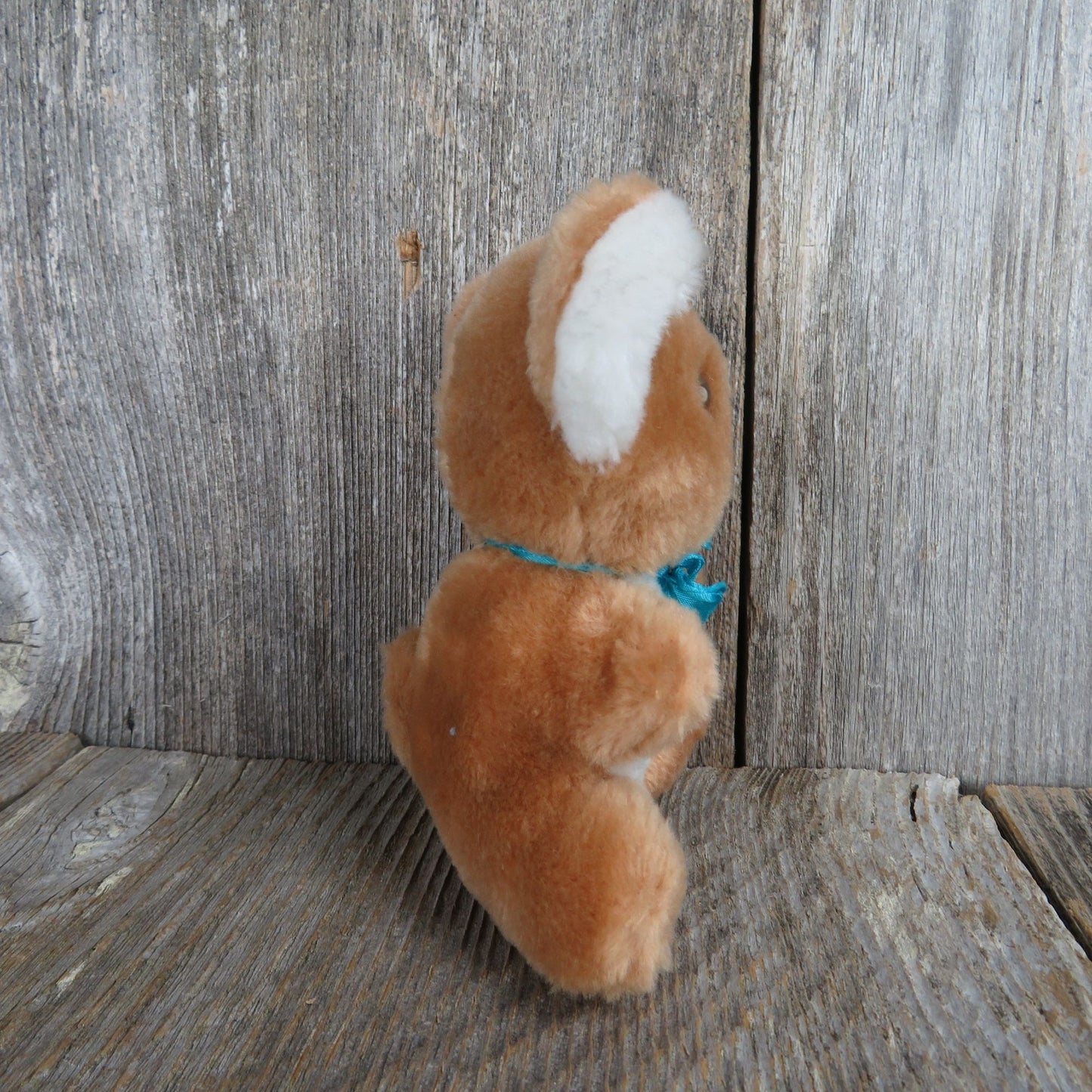 Vintage Koala Bear Plush Tan Brown White Belly Blue Bow Stuffed Animal Steven MFG