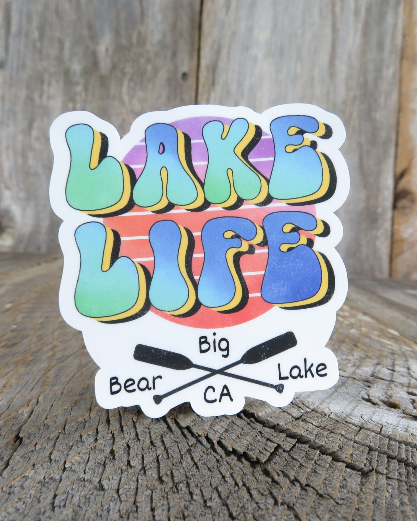 Lake Life Big Bear Lake California Sticker Waterproof Camping Outdoors Souvenir San Bernardino Forest