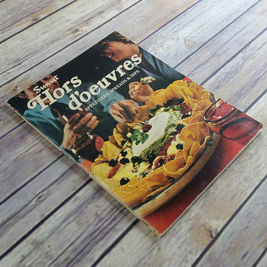 Vintage Cookbook Sunset Hors d'oeuvres 1979 Paperback Book Recipes Appetizers Spreads and Dips