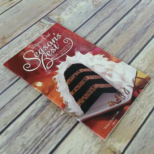 Season's Best Booklet Pampered Chef Cookbook Pamphlet Fall Winter 2004 Promo