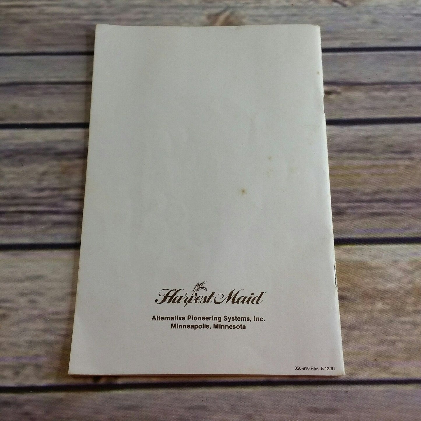 Vintage Cookbook Harvest Maid American Harvest Complete Guide Food Dehydrating Recipe Book Dehydrator Instruction 1991 Paperback Booklet