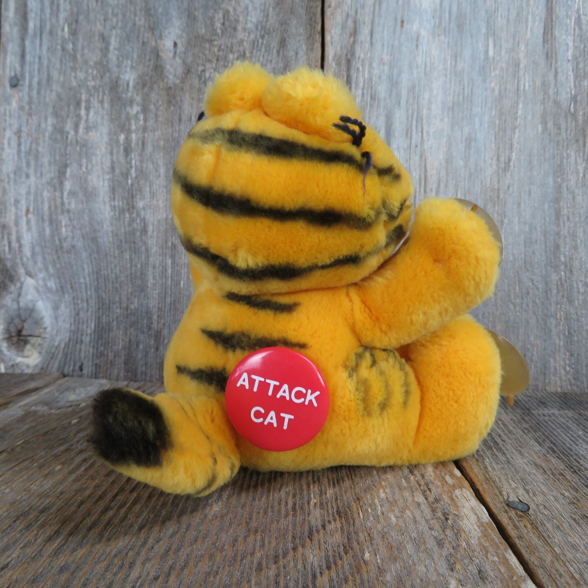 Vintage Garfield Plush Suction Cup Attack Cat Orange Cat Dakin