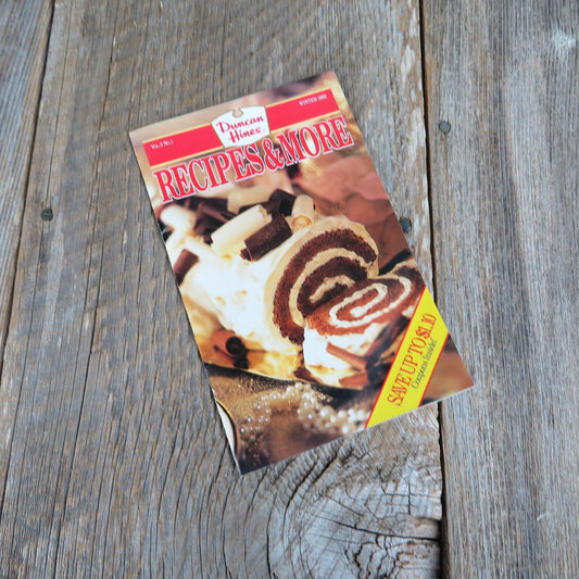 Vintage Recipes and More Cookbook Duncan Hines Pamphlet Seasonal Baking Winter 1992 Grocery Store Booklet