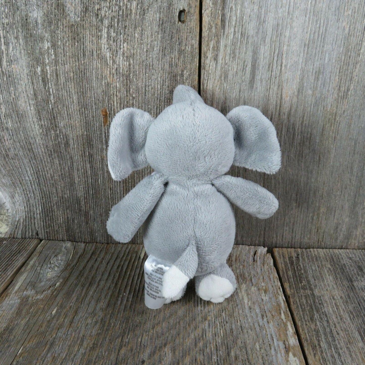 Baby Elephant Plush Mini Bib Sewn Eyes Stuffed Animal DCM Corp