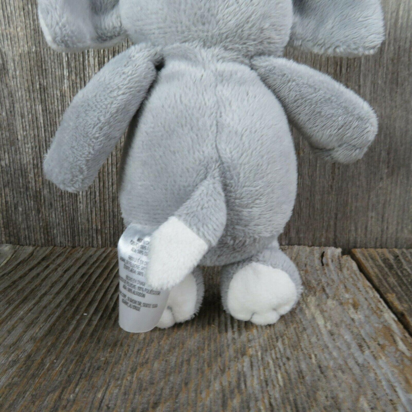 Baby Elephant Plush Mini Bib Sewn Eyes Stuffed Animal DCM Corp