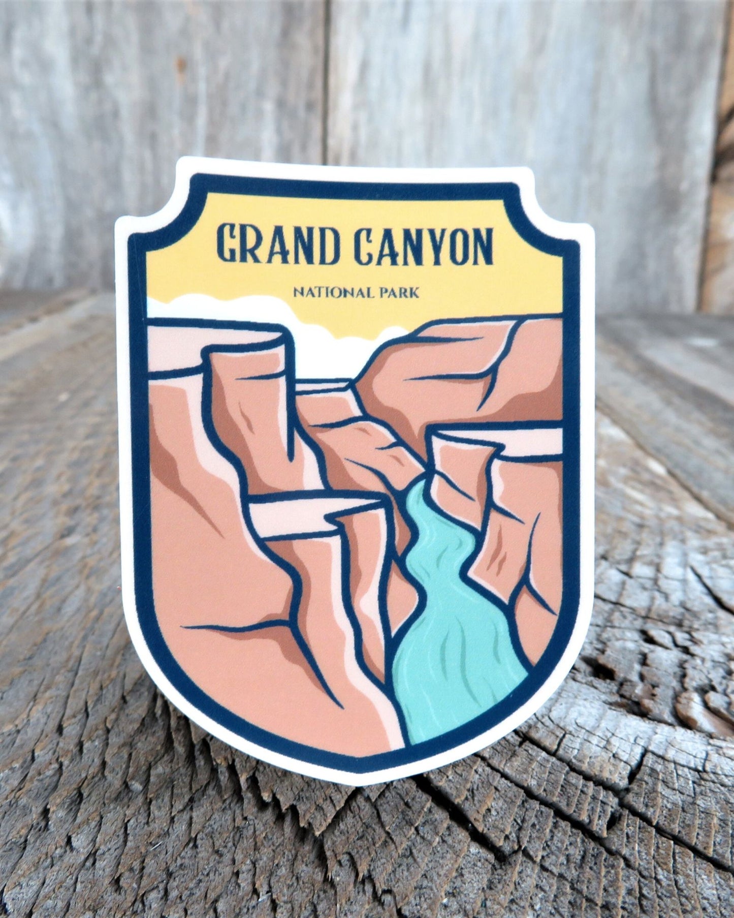 Grand Canyon National Park Sticker Arizona Full Color Waterproof Travel Souvenir Water Bottle Laptop