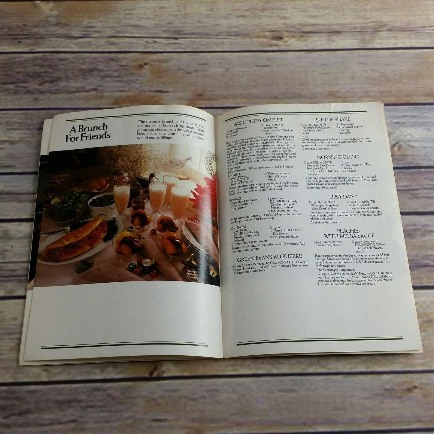 Vintage Cookbook Del Monte Holiday Entertainment Guide 1982 Paperback Promo Booklet Pamphlet