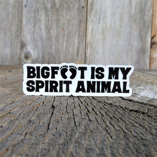 Bigfoot Is My Spirit Animal Sticker Outdoor Life Solitary Waterproof Travel Water Bottle Laptop